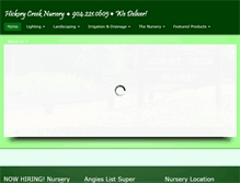 Tablet Screenshot of hickorycreeknursery.com